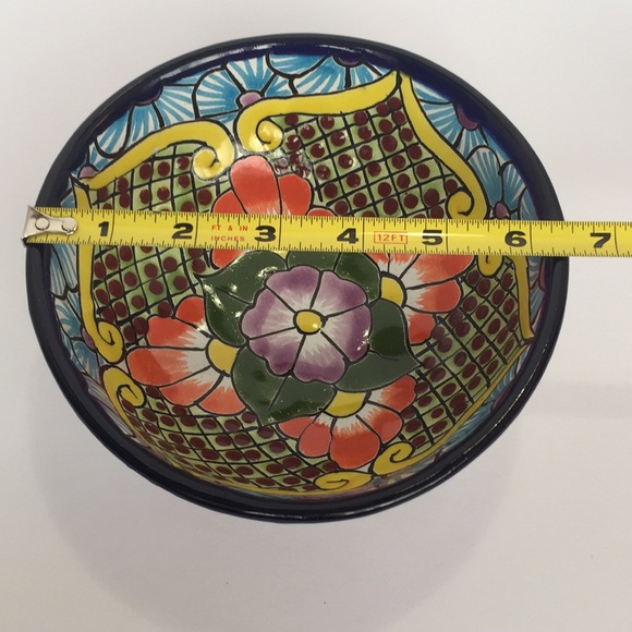 Mexican Talavera Ulises Beautiful Colorful Bowl - Picture 4 of 8